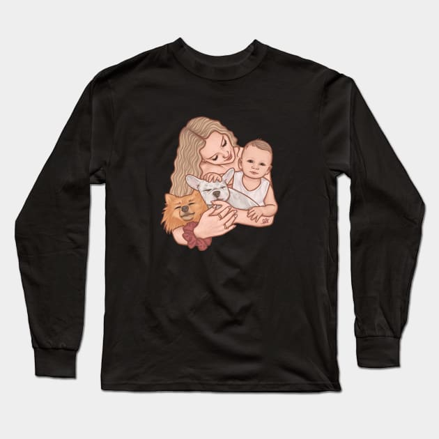 Mama’s Boys || Perrie and Axel Long Sleeve T-Shirt by CharlottePenn